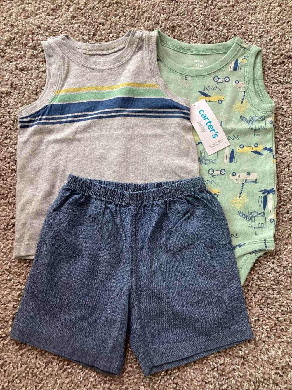 Carters Beach Tank Top Set Size 18mo